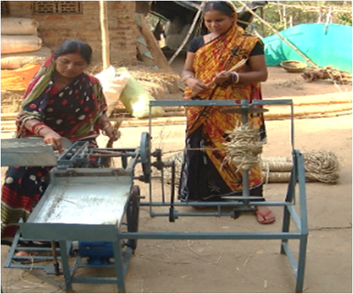 Sabai grass rope making machine